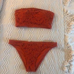 Aerie Crochet Bathing Suit M & L